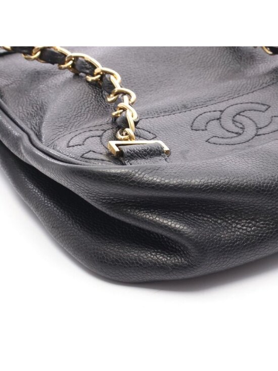 Chanel Backpack Triple CC Logo Black Leather Calf Coco main image 5